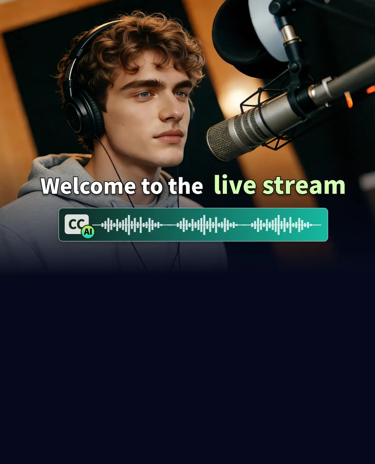 Function display image of Video to text (an Online AI tool by AIde.art): Introduces the function of quickly transcribing and generating subtitle text by uploading videos online