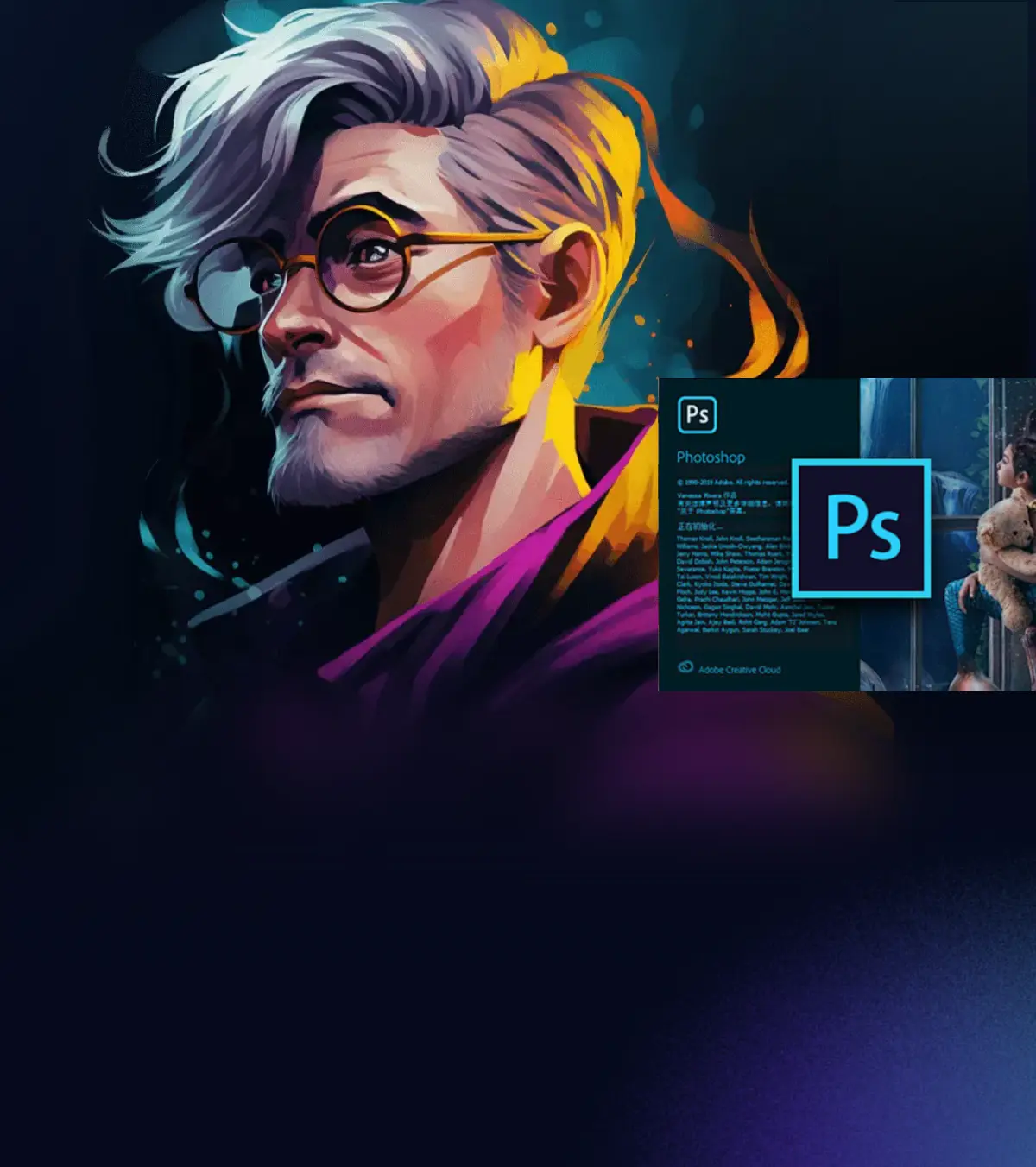 Function display image of PsAide (AI Art Plugin for Photoshop by AIde.art): Introduces its features including Text-to-Image, Advanced Retouch, Background Removal, etc.