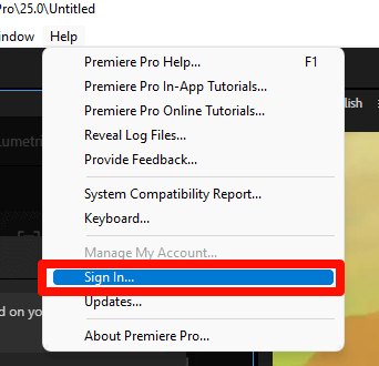 search for Adobe Creative Cloud,