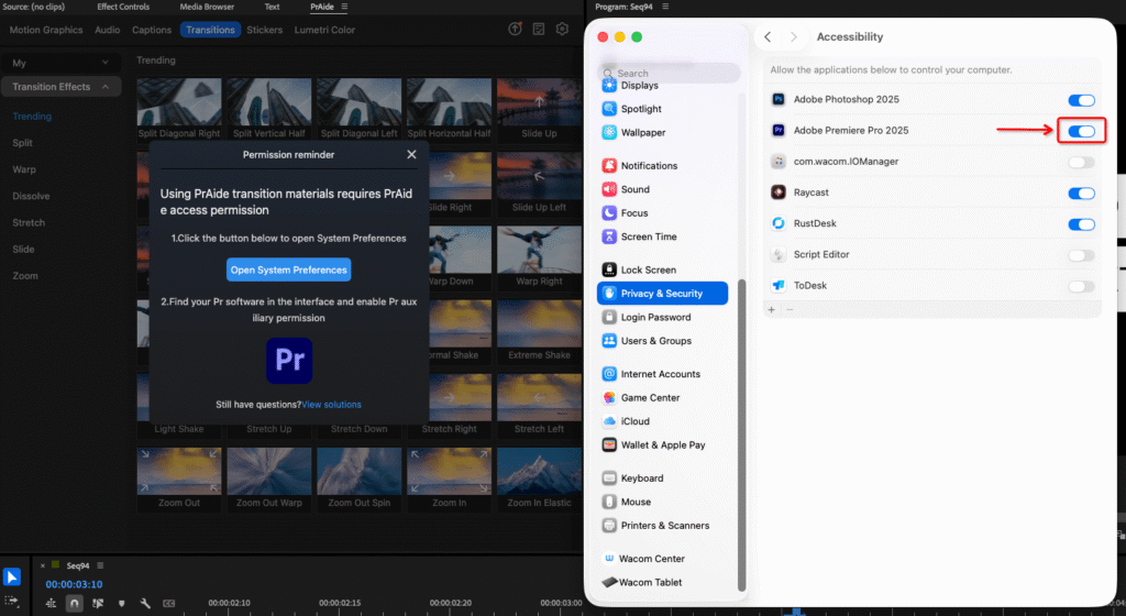 Step 1: Quickly access the settings interface through the pop-up window